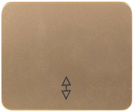 Выключатель СВЕТОЗАР &quot;ГАММА&quot; проходной, одноклавишный, без вставки и рамки, цвет золотой металлик, 10A/~250B SV-54137-GM купить в Тюмени