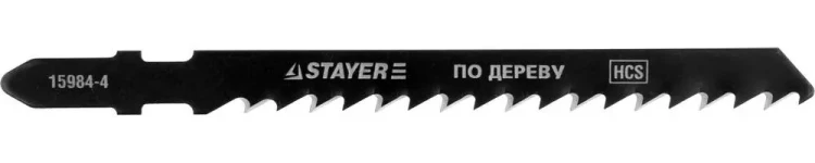 Полотна STAYER "PROFI", T144D, для эл/лобзика, HCS, по дереву, ДВП, ДСП, EU-хвост., шаг 4мм, 75мм, 2шт 15984-4_z01 купить в Тюмени