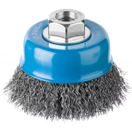 ЗУБР &quot;ПРОФЕССИОНАЛ&quot;. Щетка чашечная для УШМ, витая стальная проволока 0,3мм, 75ммхМ14 35261-075_z02 купить в Тюмени
