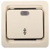 Выключатель СВЕТОЗАР &quot;ГАММА&quot; проходной одноклавишный, с подсветкой, цвет бежевый, 10А/~250В SV-54138-B купить в Тюмени