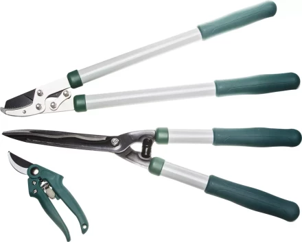 Набор RACO для ухода за деревьями и кустарниками: Сучкорез 540мм, кусторез 520мм, секатор 190мм 4212-59/103B купить в Тюмени