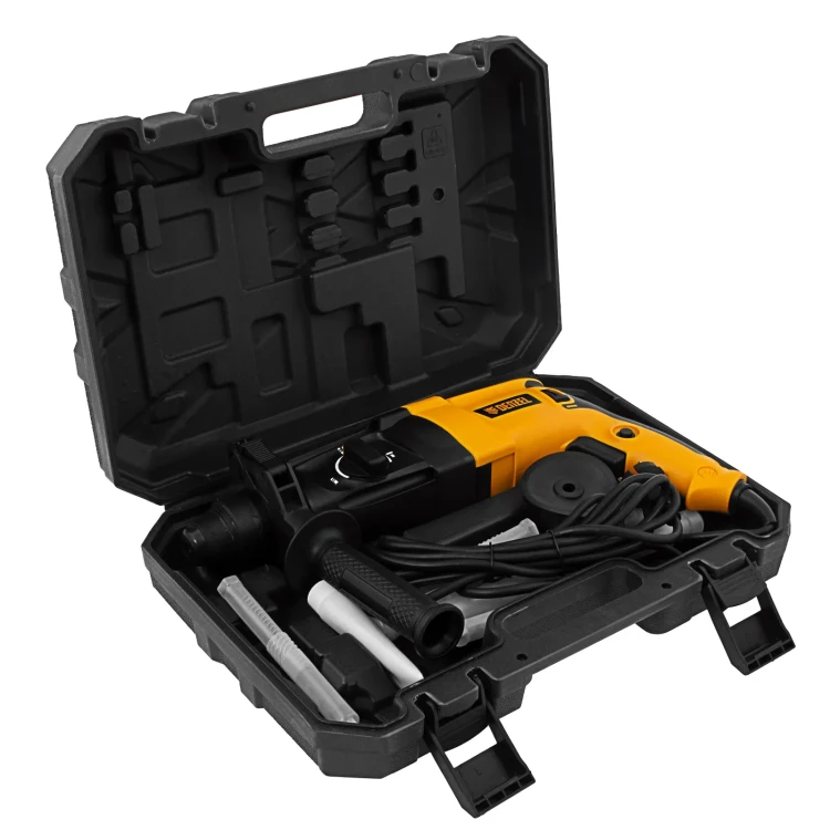 Перфоратор электрический RHH-800-26  SDS-plus 800 Вт 3 Дж  3 плюс 1 режим Denzel 26607 купить в Тюмени