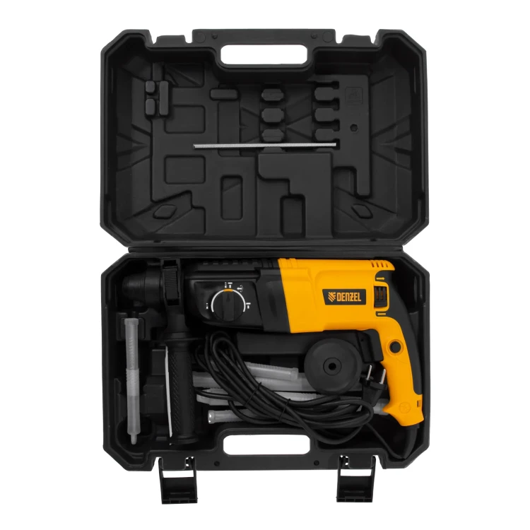 Перфоратор электрический RHH-800-26  SDS-plus 800 Вт 3 Дж  3 плюс 1 режим Denzel 26607 купить в Тюмени