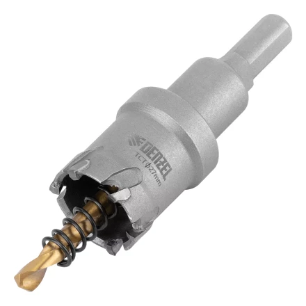 Коронка по металлу твердосплавная, 27 мм Denzel 724007 купить в Тюмени