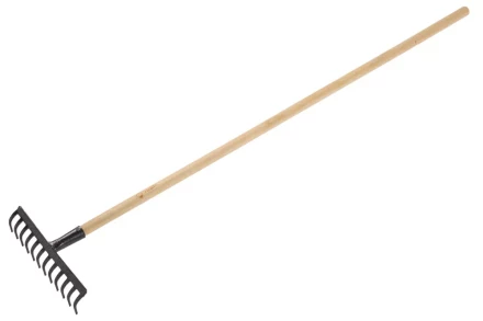 Грабли ЗУБР садовые с черенком, 12 прямых зубцов 4-39583-12 купить в Тюмени
