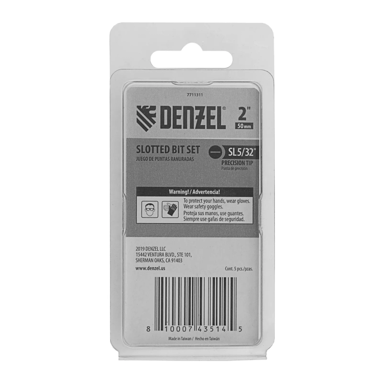 Бита SL4x50, 5 шт. Denzel 7711311 купить в Тюмени