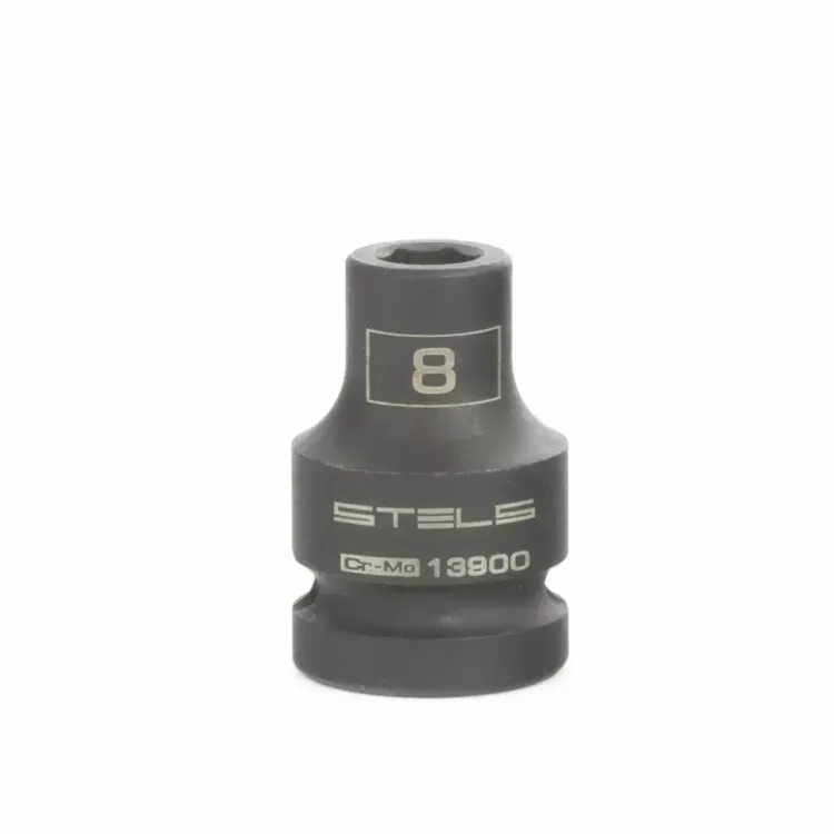 Головка ударная шестигранная 8 мм 1/2" CrMo Stels 13900 купить в Тюмени