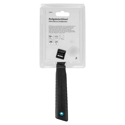 Ключ разводной, 200 мм Gross 15573, CrV, ультратонкие губки купить в Тюмени