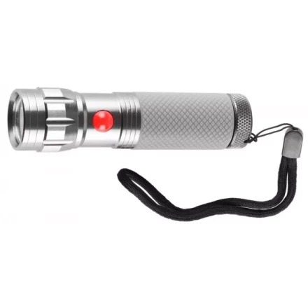 Фонарь ЗУБР &quot;МАСТЕР&quot; ручной, алюминиевый двукомпонентный корпус, 9 светодиодов, 3ААА, металлик 56211-S купить в Тюмени