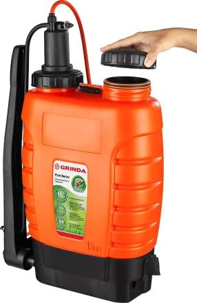 Опрыскиватель садовый GRINDA &quot;Fine Spray&quot;, ранцевый, телескопический удлинитель, 15л 425216 купить в Тюмени