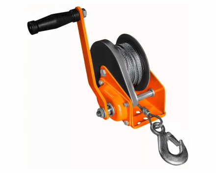 Лебедка ручная барабанная с тормозом Magnus-Profi LRT-500, 500 кг, канат 10 м купить в Тюмени