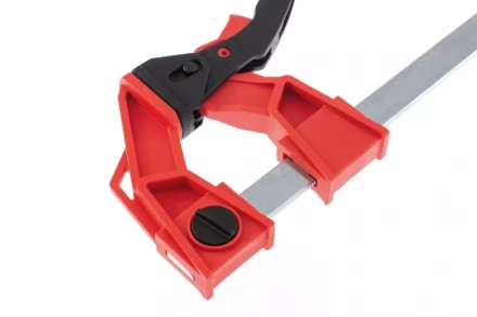 Струбцина реечная быстрозажимная усиленная пластиковый корпус рычажно-храповой механизм 250 х 100 х 401 мм штанга 5 х 22 мм Matrix 20727 купить в Тюмени