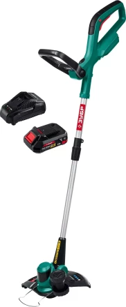 ЗУБР С1-18, 18 В, 25 см, 1 АКБ (2 А·ч), аккумуляторный триммер (ТА-185-21) купить в Тюмени