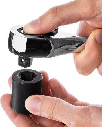 Трещотка для торцовых головок KRAFTOOL &quot;EXPERT&quot;, Сr-V сталь, 72 зубца, цельнометаллическая, 1/2&quot; 27793-1/2_z02 купить в Тюмени