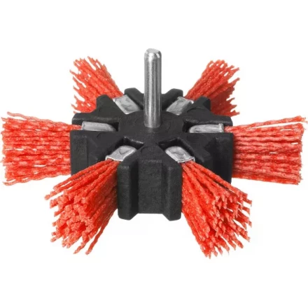 ЗУБР &quot;ПРОФЕССИОНАЛ&quot;. Щетка дисковая &quot;звезда&quot; для дрели, нейлоновая проволока с абразивным покрытием, 100мм 35163-100_z02 купить в Тюмени