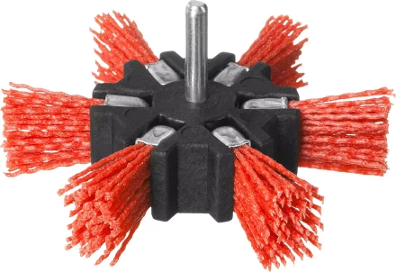 ЗУБР &quot;ПРОФЕССИОНАЛ&quot;. Щетка дисковая &quot;звезда&quot; для дрели, нейлоновая проволока с абразивным покрытием, 100мм 35163-100_z02 купить в Тюмени