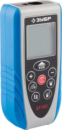 Дальномер ЗУБР &quot;ЭКСПЕРТ&quot; лазерный &quot;ДЛ-50 C&quot;, точность 1.5мм, дальность 50м, класс защиты IP54 34933_z01 купить в Тюмени