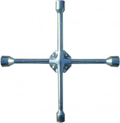 Ключ-крест баллонный 17 х 19 х 21 х 22 мм усиленный толщина 16 мм MATRIX PROFESSIONAL