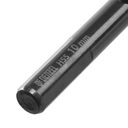 Сверло по металлу, 10 мм, HSS-Tin, Golden Tip, 8 шт. Denzel 717222 купить в Тюмени