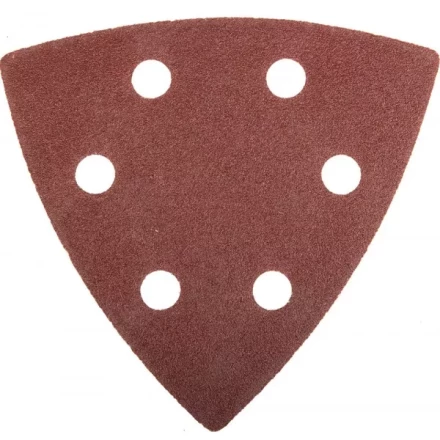 Треугольник шлифовальный ЗУБР "МАСТЕР" универсальный на велкро основе, 6 отверстий, Р100, 93х93х93мм, 5шт 35583-100 купить в Тюмени