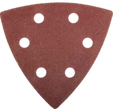 Треугольник шлифовальный ЗУБР "МАСТЕР" универсальный на велкро основе, 6 отверстий, Р100, 93х93х93мм, 5шт 35583-100 купить в Тюмени