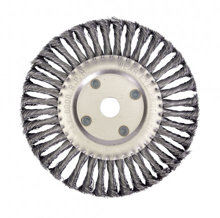 Щетка для УШМ ф22,2/200 мм дисковая сталь витая VMX 511732 купить в Тюмени