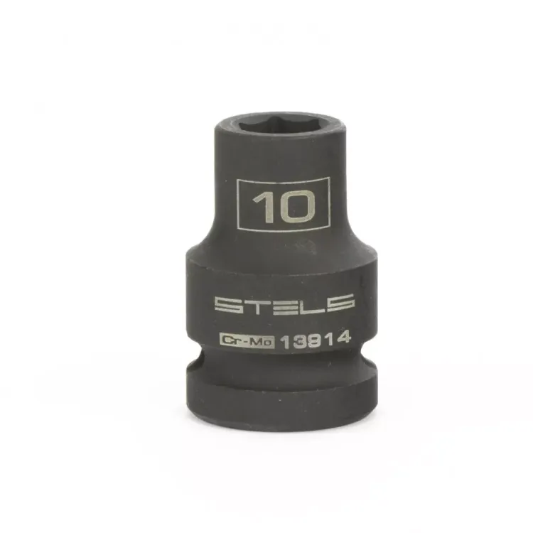 Головка ударная шестигранная 10 мм 1/2" CrMo Stels 13914 купить в Тюмени