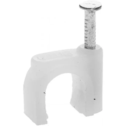 Скоба-держатель для круглого кабеля, с оцинкованным гвоздем, 4 мм, 100 шт, STAYER Master 4510-04 4510-04 купить в Тюмени