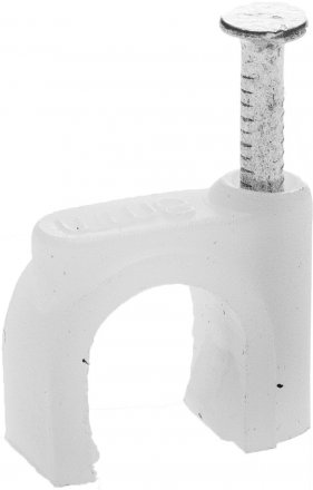 Скоба-держатель для круглого кабеля, с оцинкованным гвоздем, 4 мм, 100 шт, STAYER Master 4510-04 4510-04 купить в Тюмени