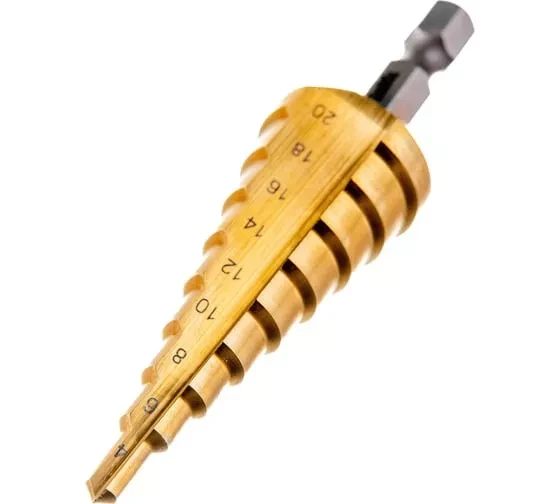 Сверло ступенчатое HSS-TiN с прямым желобком, 4-20x75, 1/4" (Makita D-40129) купить в Тюмени