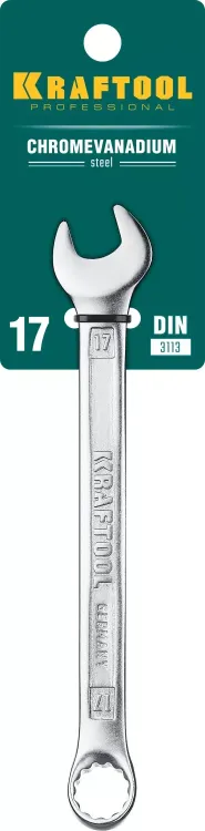 Ключи комбинированные KRAFTOOL, Cr-V, DIN 3113 27079-17 купить в Тюмени