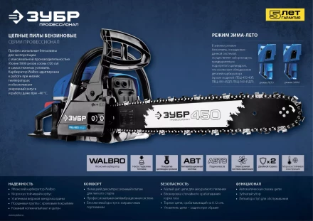 Бензиновая пила (бензопила) ПБЦ-560 45ДП серия ПРОФЕССИОНАЛ купить в Тюмени