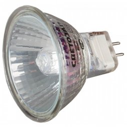 Лампа галогенная СВЕТОЗАР с защитным стеклом, цоколь GU5.3, диаметр 51мм, 75Вт, 220В SV-44817