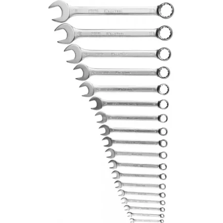 Набор KRAFTOOL &quot;EXPERT&quot;: Ключи гаечные комбинированные, Cr-V сталь, хромированные, 6-32мм, 18шт 27079-H18 купить в Тюмени