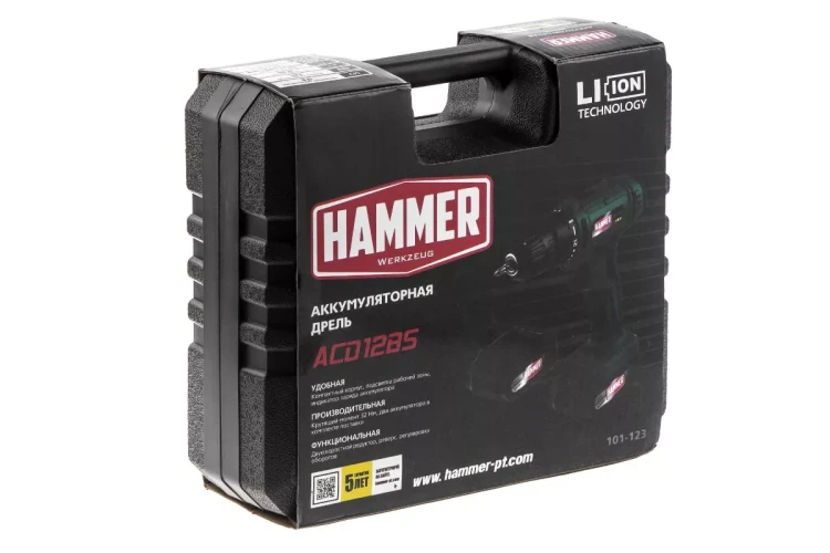Дрель аккумуляторная HAMMER ACD12BS купить в Тюмени