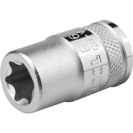 Торцовая головка KRAFTOOL "INDUSTRIE QUALITAT", Cr-V, внешний TORX, хромосатинированная, 1/2", Е 18 27810-18_z01 купить в Тюмени