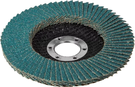 Круг шлифовальный ЗУБР "ЭКСПЕРТ" лепестковый торцевой, тип КЛТ 1, зерно-электрокорунд циркониевый, P60, 115х22,2мм 36595-115-60 купить в Тюмени