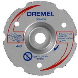 Диск многофункциональный SC600 к пиле DSM20 по дереву ламинату пластику Dremel