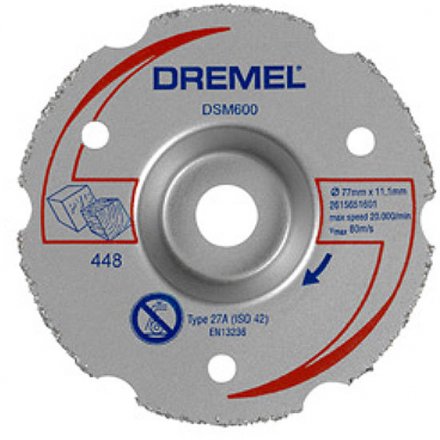Диск многофункциональный SC600 к пиле DSM20 по дереву ламинату пластику Dremel купить в Тюмени