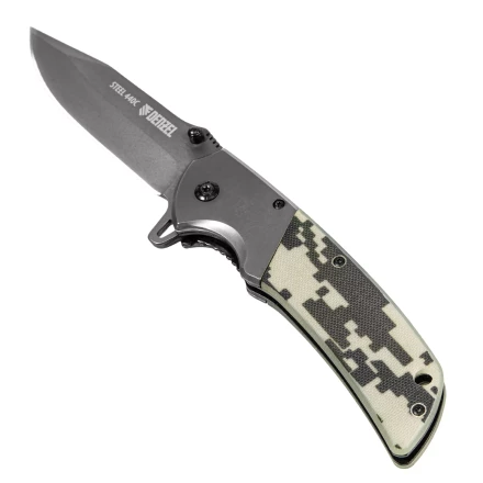 Нож складной Denzel, многоцелевой, системы Liner-Lock, с накладкой G10 на классической рукоятке, 79207 купить в Тюмени