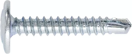 Саморезы 4,2х41 с прессшайбой PH №2 наконечник сверло оцинкованные 8 шт ШУРУПЬ 48771 купить в Тюмени