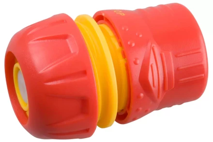 Cоединитель GRINDA пластмассовый c автостопом и запирающим механизмом, 3/4&quot; 8-426332 купить в Тюмени