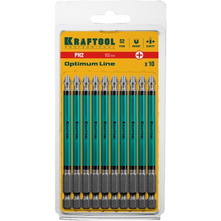 Биты KRAFTOOL OPTIMUM PH 26122-2-100-10 купить в Тюмени