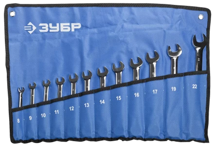 Наборы трещоточных комбинированных ключей Зубр серия ПРОФЕССИОНАЛ 27075-H12 купить в Тюмени