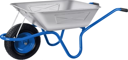 Тачка с широким пневматическим колесом строительная одноколесная 250 кг серия ПРОФЕССИОНАЛ купить в Тюмени