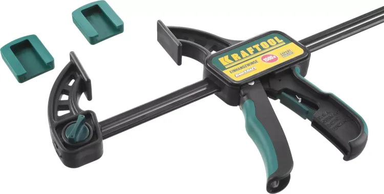 Струбцина "EcoKraft" ручная пистолетная, KRAFTOOL 32226-60, пластиковый корпус, 600/800мм, 150кгс 32226-60 купить в Тюмени