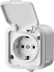 Розетка STAYER &quot;MASTER&quot; &quot;MAXIMA&quot; одноместная, с заземлением, с защитной крышкой, IP54, 16А, 220В 54306-W купить в Тюмени