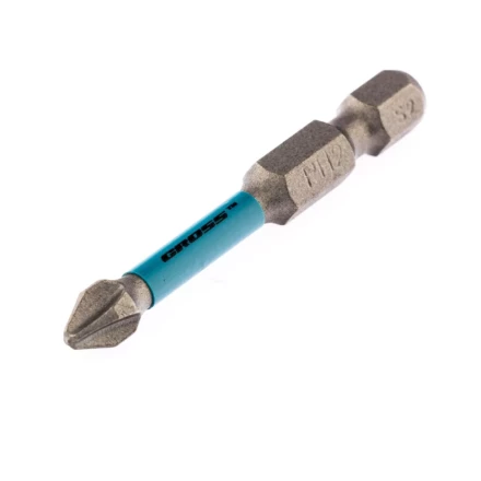 Набор бит торсионных PH2x50 мм для ударных шуруповертов 2 шт. Gross 11486 купить в Тюмени