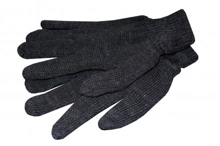 Перчатки полушерстяные черные 67209 купить в Тюмени