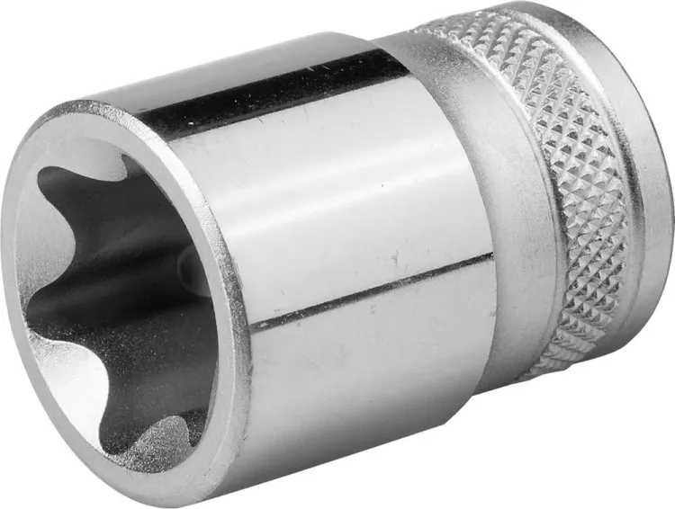 Торцовая головка KRAFTOOL "INDUSTRIE QUALITAT", Cr-V, внешний TORX, хромосатинированная, 1/2", Е 22 27810-22_z01 купить в Тюмени